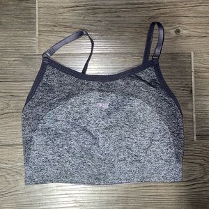Gymshark Flex Strappy Sports Bra - Grey/Pink